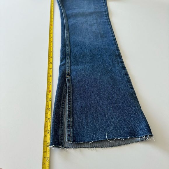 Free People We The Free Split Hem Bootcut Jeans Raw Hem Size 26 - Picture 13 of 13